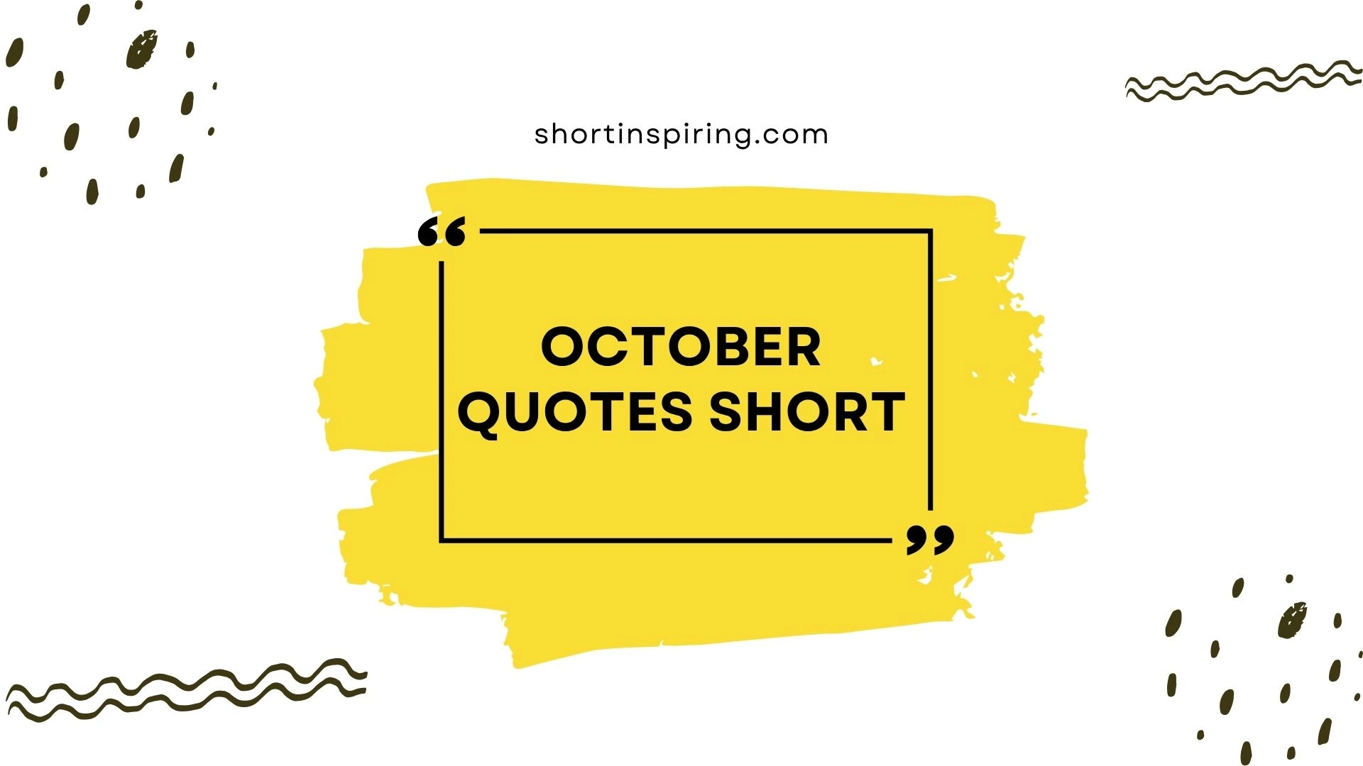 october quotes short