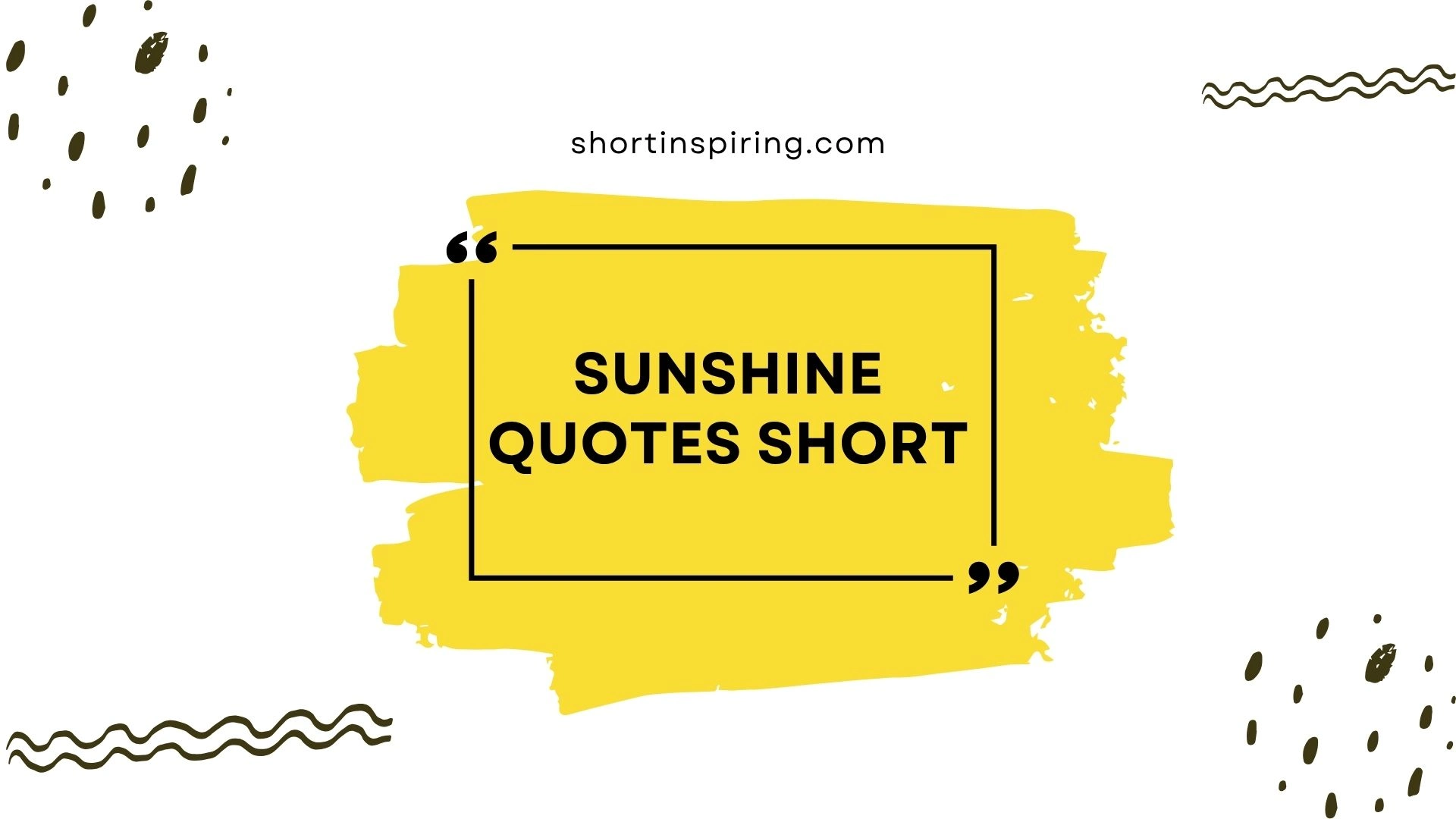 sunshine quotes short